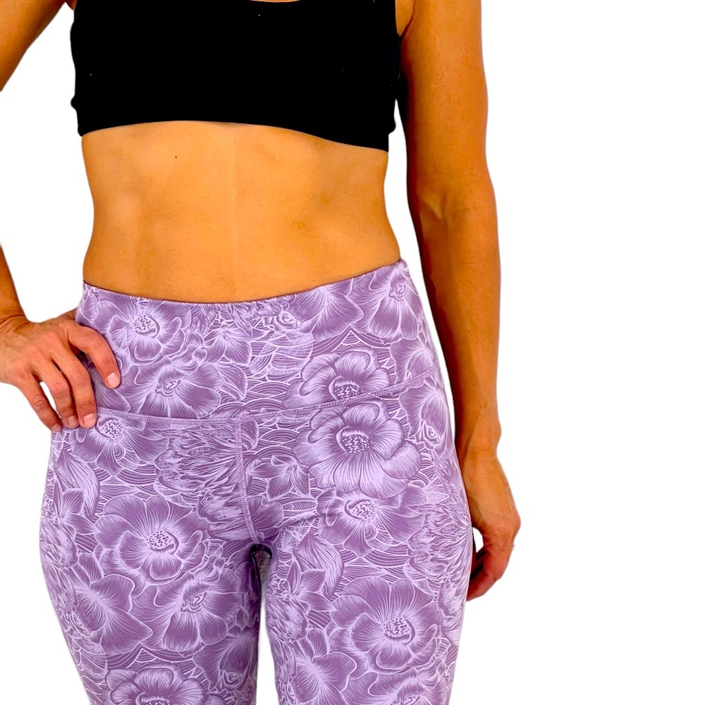 KYODAN Purple Floral Leggins SM